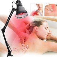 Infrared Lamp, 150w Infrared Heating Therapy Lamp Muscle Pain Relief Skin Care Clip-on Light (US Plug)