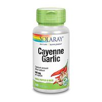 Solaray Cayenne with Garlic Capsules, 540 mg, 100 Count