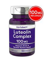 Luteolin Complex with Rutin 100mg | 50 Capsules | Brain and Nervous System Supplement | Vegetarian, Non-GMO & Gluten Free | by Horbaach