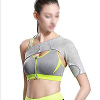 HELIALTH Shoulder Brace Adjustable, Shoulder Compression Sleeve for Men & Women, Left, Right Arm Injury Prevention Stabilizer Wrap,Left,L