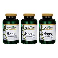 Swanson Hops Sleep Mood Calm Brain Cognitive Health Support Herbal Supplement 310 mg per Capsule (620 mg per 2-Capsule Serving) 180 Capsules (Caps) (3 Pack)