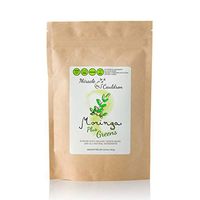 Super Strong MIRACLE CAULDRON Organic Moringa Powder Plus Greens - Plant-Based superfood Powered up by SPIRULINA, Alfalfa Leaf, Spinach and Broccoli, 150 Gram, 30 Servings.