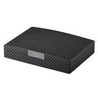 Lxc Matte Real Carbon Fiber Cigar Box Curved 6 Stick Gift Box Cigar Humidor