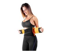 PU Health MMA Fighter Waist Support Adjustable Compression Belt by German Physicians, Black, 3 Count