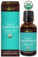Sky Organics Eucalyptus Essential Oil (1oz) 100% Pure Therapeutic Grade Oil for Diffuser, Aromatherapy, Massage Oil, Allergies, Headaches, Joint Pain - Scented Oil for Candles and DIY