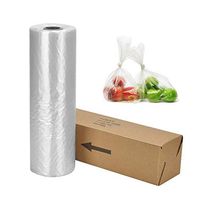14" X 20" Plastic Produce Bag on a Roll Clear Food Storage Bags, Pet Bags, Diapers Bags, One Roll 350 Bags