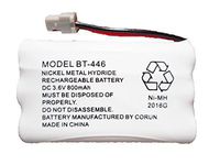 BT446 BT-446 BBTY0503001 BT-1004 BT-1005 GE-TL26402 BT-504 CPH-488B Rechargeable Cordless Telephone Battery DC 3.6V 800mAh Manufactured by Corun for Uniden