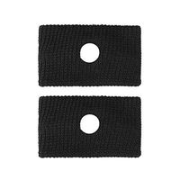 2pcs Adult Travel Morning Sickness Wrist Bands Anti Nausea Motion Sickness Car Boat Plane Wristband Wrist Support Wristbands for Events (Color : Black)