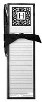 "Monogram H" Magnetic List Pad & Pen Gift Set, Blanc Noir Series