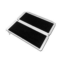 WDDMFR Portable Folding Wheelchair Ramps,Non-Slip Aluminum Scooter Ramp for Home Steps Stairs,Doorways, Pet,with Carrying Handle