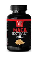 libido Booster for Men Natural - MACA Extract 1600MG - maca Black - 1 Bottle (60 Capsules)