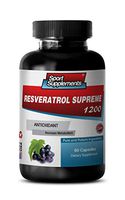 Brain and Memory Power Boost - RESVERATROL Supreme 1200mg - Resveratrol Supplement - 1 Bottle 60 Capsules