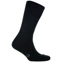 Spenco Medics Crew-Length Antimicrobial Diabetic Compression Socks for Men and Women, Black, Medium, 1-Pair