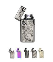 Leviora USB Rechargeable Windproof Flameless Electronic Dual Arc Cigarette Lighter