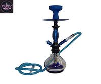 Brand New DUD Samara 15" 1 Hose Hookah Combo Pack Comeplete Kit Color Blue with Hard Top Carrying Case