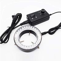 Bluelliant 60 LED Ring Light Source Illuminator Lamp for Stereo Microscope Industrial Camera Jewelry Micro-Inlaid Video Microscope 5500K Adjustable US Plug