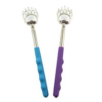 2 Pieces Back Scratchers Telescopic Bear Claw Back Itching Scratcher Scalp Hand Massager Tool with Wave Handles(Random Color) (2)