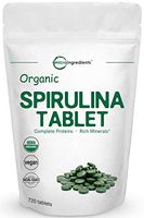 Organic Spirulina Supplement, 3000MG Per Serving, 720 Tablets (4 Month Supply), Rich in Prebiotics, Chlorophyll, Amino Acids, Fiber, Proteins & Support Immune System, No GMO and Vegan Friendly