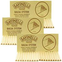 3 Pack 20 Each Savinelli Dry System 6mm Balsa Filter Inserts for Pipes - 2321-3