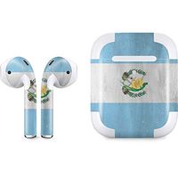Skinit Decal Audio Skin for Apple AirPods with Wireless Charging Case - Officially Licensed Skinit Originally Designed Guatemala Flag Distressed Design