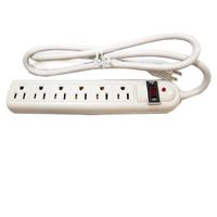 SF Cable, 6 Outlet Surge Strip Plastic