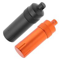DYNWAVE 2pcs Portable Pill Box Mini Pill Box Sealed Cabin Medicine Drug Bottle Outdoor Camping Survival Waterproof Tank