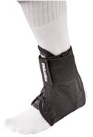 Mueller Soft Ankle Brace withultra Straps, Black, X-Small