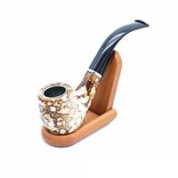 Somking Pipe,Brand New in Box Marbleized Tobacco Durable Pipe (Yellow)