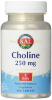 KAL Choline Tablets, 250 mg, 100 Count