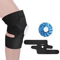 Signstek Knee Ice Pack with Knee Support Wrap Cold or Hot Therapy for Athletic Injuries, Arthritis, Sprained Pain, Tendonitis
