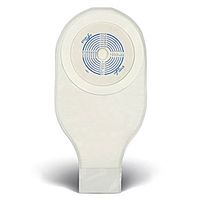 ConvaTec 022771 Tape Collar, 12" Pouch with 1-Sided Comfort Panel, Tail Clip, Transparent, 3/4" - 2-1/2" Stoma Opening, Pack of 10
