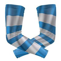 LEVEIS Flag of Greek Sports Compression Arm Sleeves for Baseball, Basketball, Football, Cycling, Golf 1 Pair 2 Sleeves