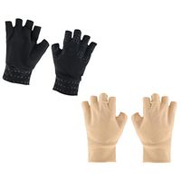 dailymall 2 Pair Soft Magnetic Anti-Arthritis Health Compression Gloves Hand