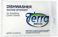 Terra Breeze Automatic Dishwasher Detergent Powder - 1.5 oz Packets (200 packs)