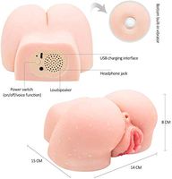 2 in 1 Large Lifelike Pussey Pocket Toy with Realistic Butt Hole Hands Free Men Adult Love Trainer Silicone Female Torso Life Size TPE Love-Doles,Sexy Toystory for Adults Men,A-09