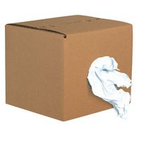 Aviditi Shipping Supplies Box of Rags Reclaimed Knit, 12 Height x 13 Length x 12 Width, White (BR102)