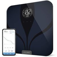GreaterGoods Bluetooth Connected Body Fat Bathroom Smart Scale (LCD Black)