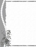 Wedding Pearls & Flowers Stationery Printer Paper 26 Sheets