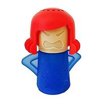 Angry Mama Microwave Cleaner Easily Crud in Minutes .Steam Cleans and Disinfects with Vinegar and Water for Kitchen Christmas Gifts (1pcs-Blue)