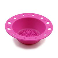 Face Care Set,Putars Portable Silicone Wash Bowl Washing Brush Scrubber Board Cosmetic Clean (Hot Pink)