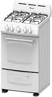 Avanti GR020POW 20" Freestanding Gas Range Cooktop, White