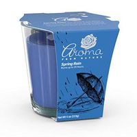 Aroma From Nature Spring Rain 4 oz AireCare Scented Candle - 1 Pack - Aromatherapy Candles - Home Fragrance - Apothecary Glass With Single Wick
