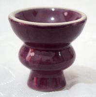 Hookah Bowl - PURPLE Ceramic Shisha Bowl for Hooka Huka Narghile Smoking Pipe Sets
