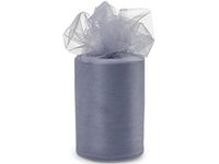 Charcoal Tulle Ribbon 6"x100 yds