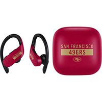 Skinit Decal Audio Skin for PowerBeats Pro - Officially Licensed NFL San Francisco 49ers Red Performance Series Design