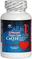 All in 1 Advanced Heart Care CoQ10 Fish Oil Flaxseed Lecithin.