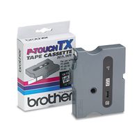 Brother P-Touch - TX Tape Cartridge for PT-8000, PT-PC, PT-30/35, 1/2w, Black on Clear TX-1311 (DMi EA
