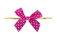 9 Color Gift Bows,Twist Tie Bows for Bakery Candy Lollipop Cello Bag(100 Pack)