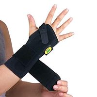 Carpal Tunnel Wrist Brace Support for Arthritis, tendinitis Pain Relief, Protected with 2 Splints and 4-Stage Adjustable Straps, Wicking, Breathable and Compression Fabric for Left or Right Hand (L)