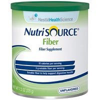 NutriSOURCE Fiber Supplement Powder-Flavor Unflavored Calories 15 / 1 tbsp (4 g) Style Powder Packaging 7.2 oz (205 g) Can - Case of 4